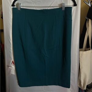Ann Taylor teal pencil skirt size 6